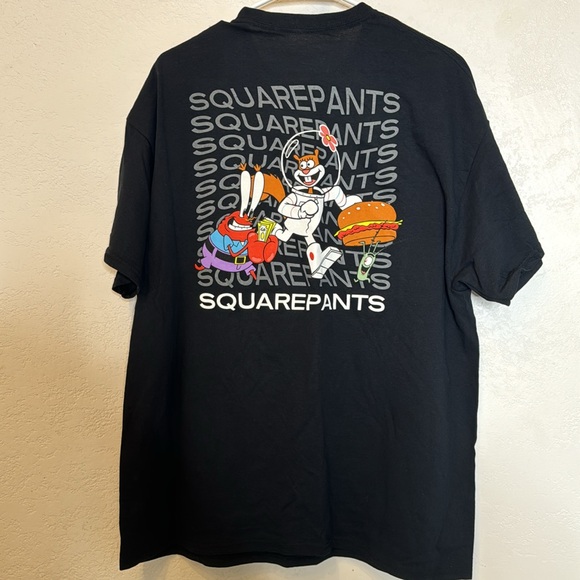 Nickelodeon SpongeBob SquarePants XL Black T Shirt Unisex - Picture 2 of 6